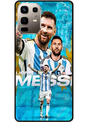 Силіконовий чохол бампер для infinix note 50 (x6858) з малюнком messi мессі