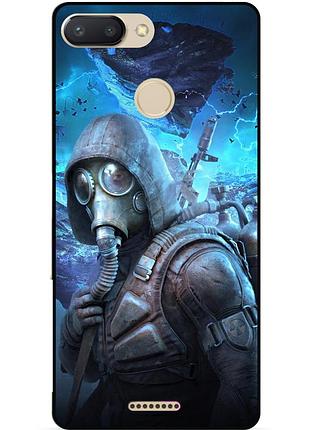 Силіконовий бампер чохол для xiaomi redmi 6 з малюнком stalker сталкер