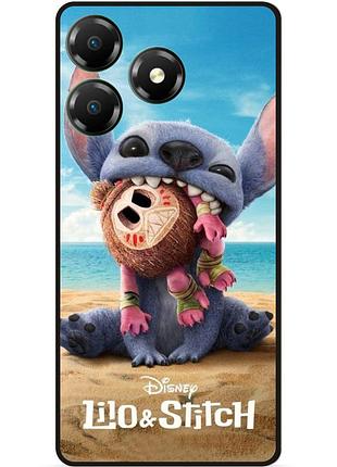Силиконовый чехол бампер для zte blade a36 лило и стич stitch