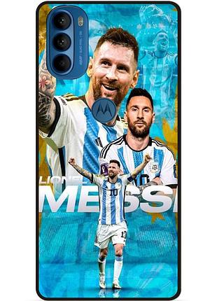 Силіконовий чохол бампер для motorola moto g31 з малюнком messi мессі