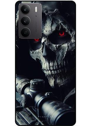 Чохол силіконовий бампер для realme c71 / c75 з малюнком скелет череп