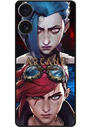 Силиконовый чехол бампер для iphone 17 с рисунком arcane 3