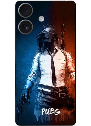 Силиконовый бампер чехол для iphone 17 с рисунком pubg пабг