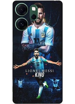 Чехол силиконовый бампер для oppo reno 14fs с рисунком messi аргентина месси