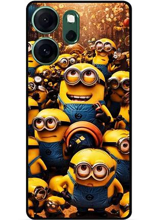 Силіконовий чохол бампер для oppo reno 14fs з малюнком міньйони minion