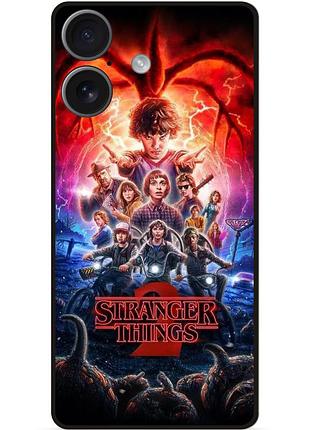 Силиконовый чехол бампер для iphone 17 с рисунком stranger things 18