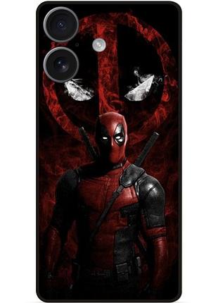 Силиконовый чехол бампер для iphone 17 с рисунком deadpool дэдпул