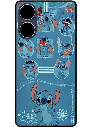 Силіконовий бампер чохол для oppo a58 з картинкою стіч stitch
