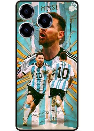 Силіконовий чохол бампер для zte blade a76 з малюнком messi or мессі