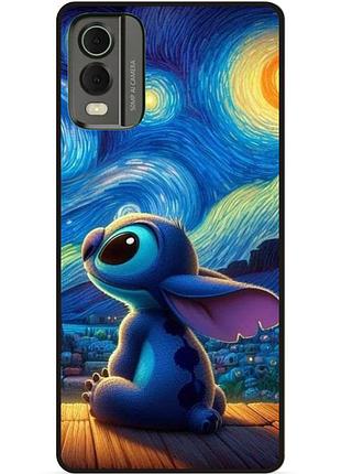 Силіконовий бампер чохол для nokia c32 стіч stitch