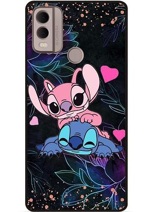 Силіконовий бампер чохол для nokia c22 з малюнком стіч stitch