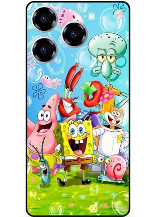 Силіконовий чохол для zte blade a76 з малюнком sponge bob губка боб