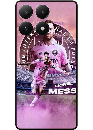 Силиконовый бампер чехол для xiaomi 15t с рисунком leo messi месси