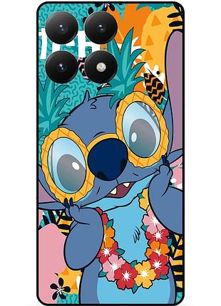 Силиконовый бампер чехол для xiaomi 15t с рисунком стич stitch