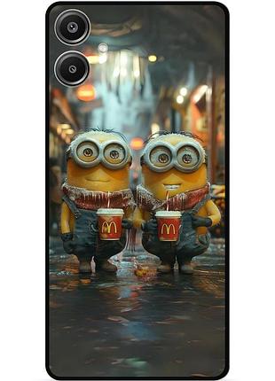 Силиконовый чехол бампер для samsung a07 с картинкой миньоны minion