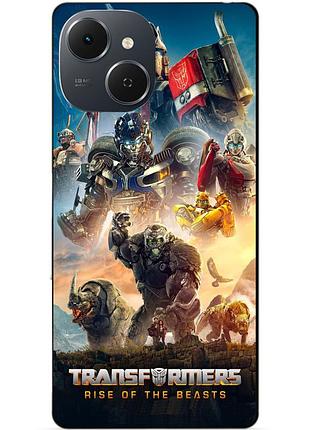 Силиконовый чехол бампер для tecno spark 40c с рисунком звероботы трансформеры transformers 1