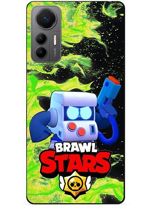Силіконовий бампер чохол для xiaomi 12 lite з героєм бравл 8-біт brawl