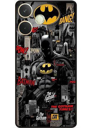 Чехол силиконовый бампер для oppo a5 pro с рисунком batman бэтмен