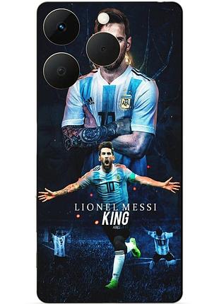 Чехол силиконовый бампер для realme 15t с рисунком messi аргентина месси