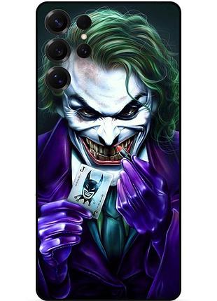 Чехол силиконовый бампер для samsung s24 ultra с рисунком joker джокер