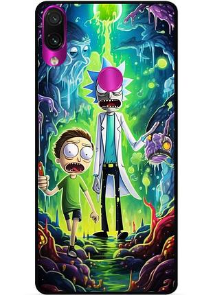 Силиконовый чехол бампер для xiaomi mi play с рисунком рик и морти rick and morty