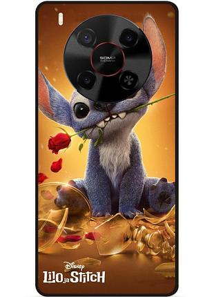 Силиконовый чехол бампер для zte nubia v70 max stitch лило и стич