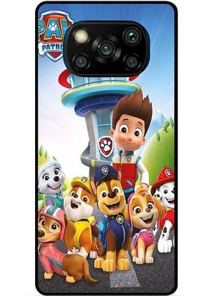 Силиконовый чехол для xiaomi poco x3 щенячий патруль