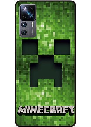 Силіконовий чохол бампер для xiaomi 12t гра minecraft майнкрафт