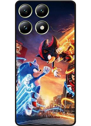 Силіконовий чохол бампер для xiaomi 14t з малюнком сонік 8