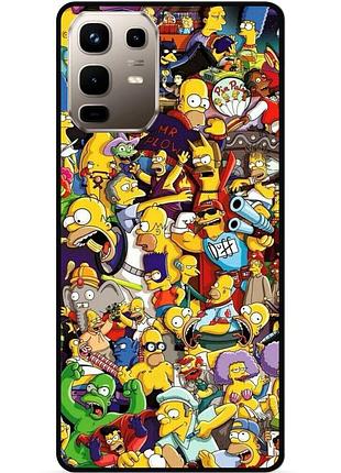 Силіконовий чохол бампер для infinix note 50 (x6858) з малюнком стикери гравіті фолз футурама маріо