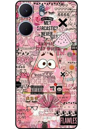 Силиконовый чехол для oppo a5x с рисунком губка боб sponge bob