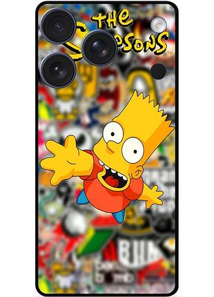 Силіконовий чохол бампер для iphone 17 pro з малюнком стикери гравіті фолз футурама маріо