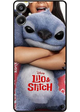 Силиконовый чехол бампер для samsung a05 стич и лило stitch