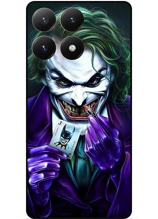 Чехол силиконовый бампер для motorola moto g86 power с рисунком joker джокер