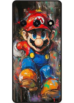 Чехол силиконовый бампер для samsung j7 j710 с рисунком марио marvel mario