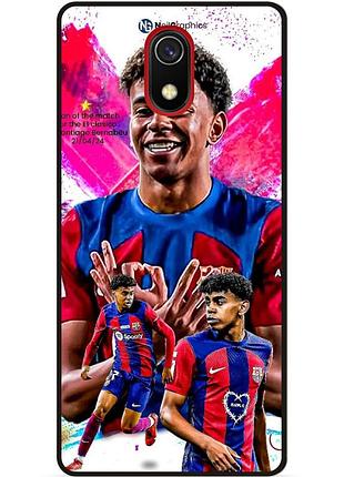 Силіконовий чохол бампер для samsung j6 plus з малюнком lamine yamal ламин ямаль