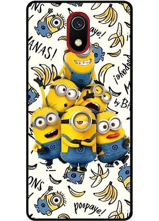 Силіконовий чохол бампер для samsung j3 j330 з малюнком міньйони minion