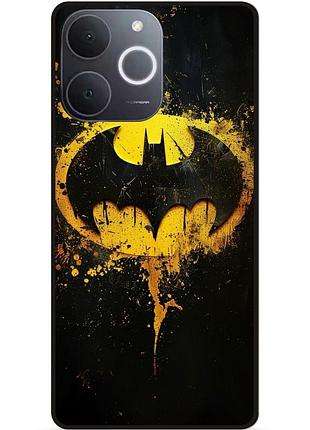 Чехол силиконовый бампер для realme note 70 с рисунком бэтмен dc batman