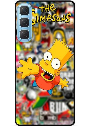 Силіконовий чохол бампер для infinix hot 60 pro plus (x6886) з малюнком стикери гравіті фолз футурама маріо