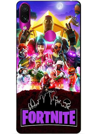 Силиконовый бампер чехол для huawei p smart z с рисунком fortnite фортнайт
