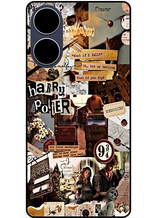 Силиконовый бампер чехол для oppo a17 гарри поттер harry potter