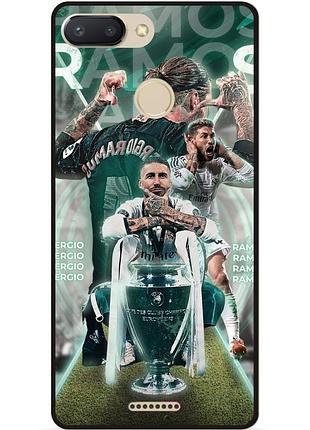 Силіконовий чохол бампер для xiaomi redmi 6 з малюнком серхио рамос sergio ramos