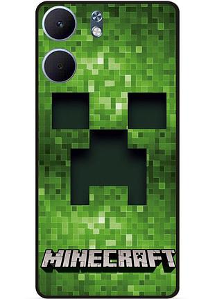 Силіконовий чохол бампер для oppo a5x гра minecraft майнкрафт