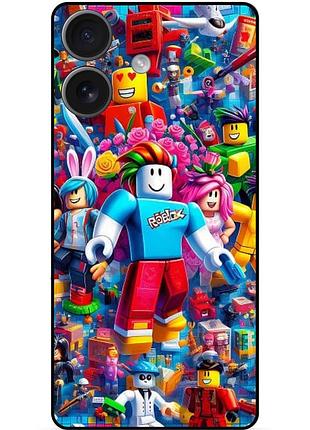 Силіконовий чохол бампер для iphone 17 з малюнком роблокс roblox