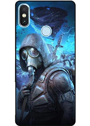 Силиконовый чехол бампер для xiaomi mi a2 stalker сталкер