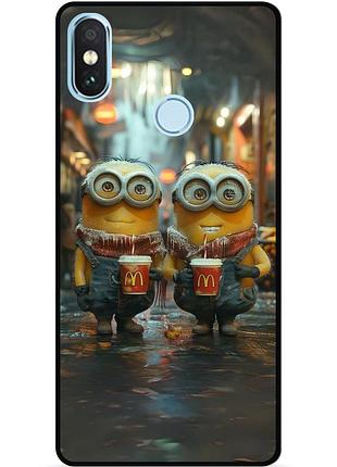 Силиконовый чехол бампер для xiaomi mi a2 lite с рисунком миньоны minion 4, xiaomi mi a2 lite