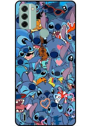 Силіконовий бампер чохол для nokia c31 з картинкою стіч stitch