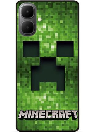 Силіконовий чохол бампер для infinix smart 10 гра minecraft майнкрафт