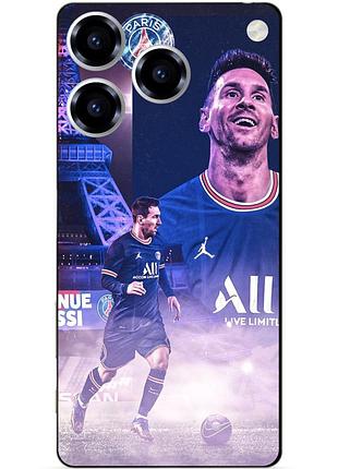 Силіконовий чохол бампер для zte blade a76 з малюнком messi psg мессі