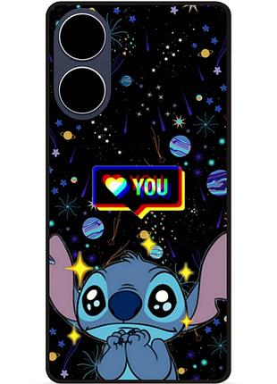Силіконовий бампер чохол для oppo a58 стіч stitch